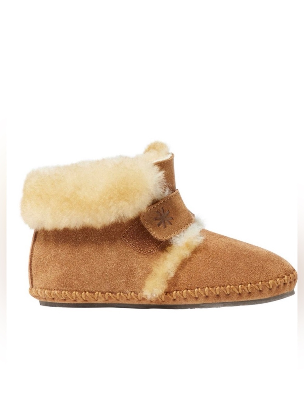 Ll bean toddler lamb leather fur moccasins 5/6